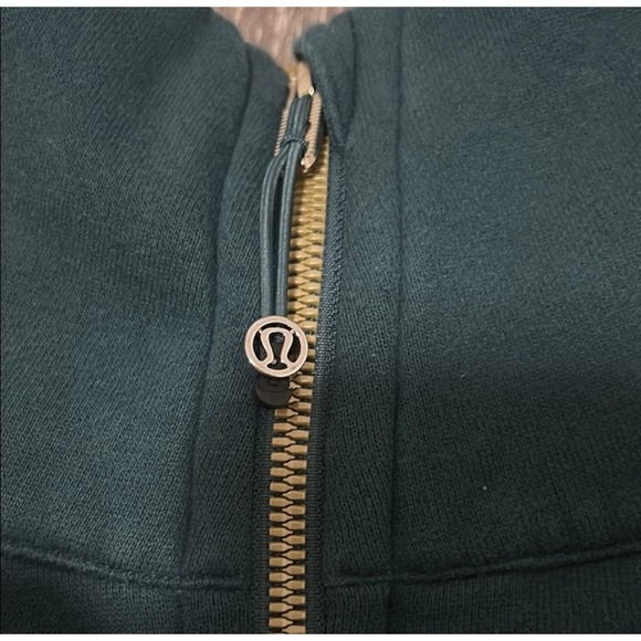 Lululemon Scuba Oversized Half Zip Hoodie Size M/L Legacy Green/Gold - Picture 2 of 5